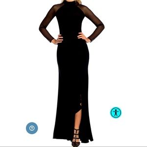 Beautiful black gown perf for any wedding or black tie occasion! ONLY WORN ONCE